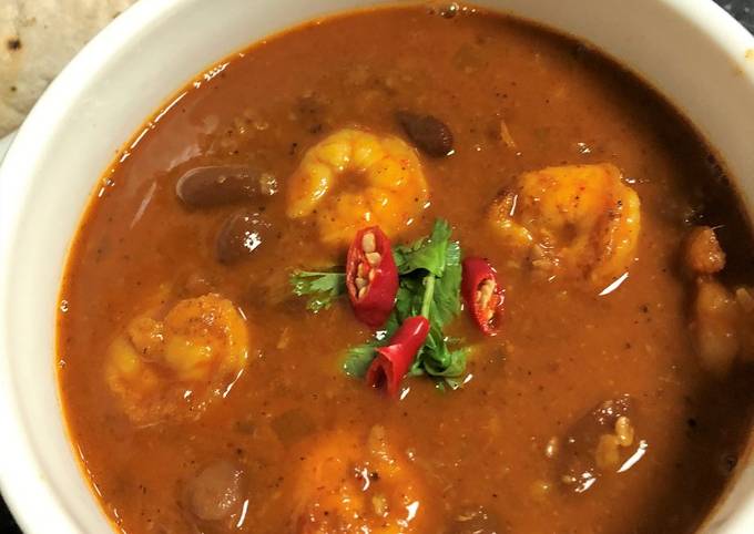 Recipe of Eric Ripert Rajma Prawn Curry