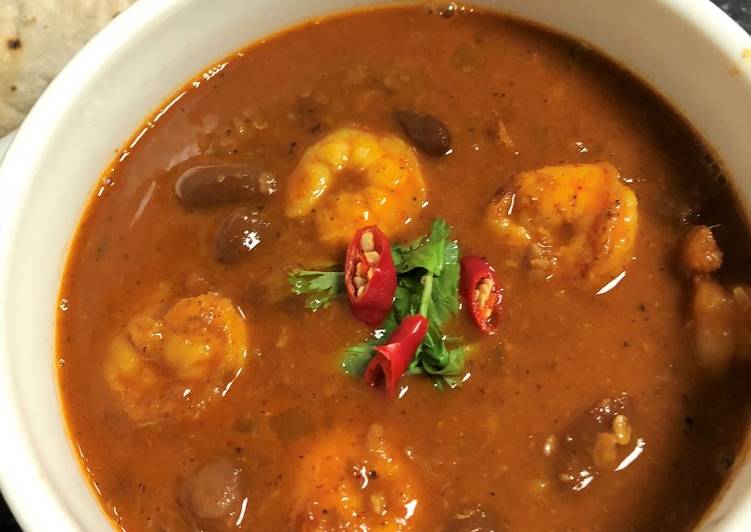 Get Breakfast of Rajma Prawn Curry