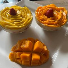 A picture of Mango fruit delight.