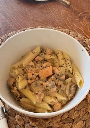 Une photo de Pâte au saumon et scamorza