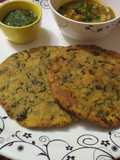 Crispy gramflour masala poori