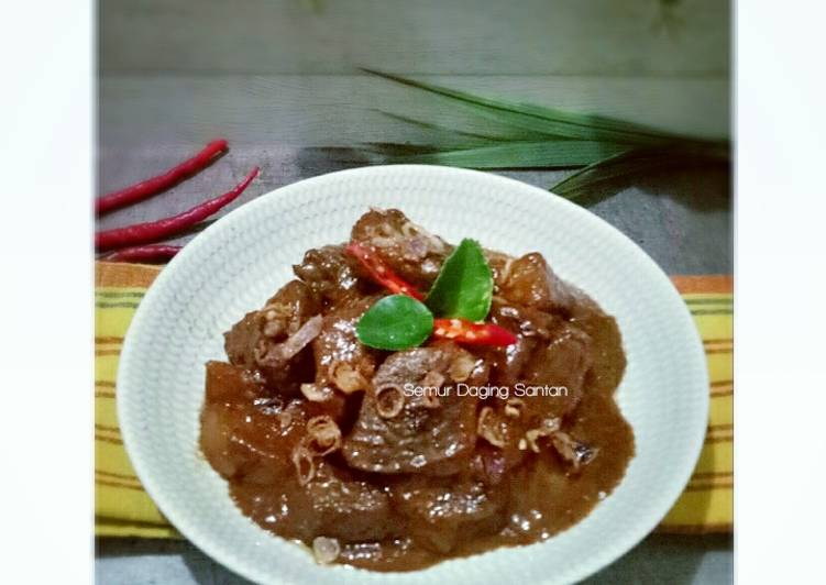 Resep Semur Daging Santan, Enak Banget