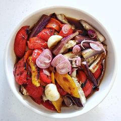 A picture of Oven Roasted Peppers Salad.