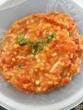 Sambal goreng teri dengan wansui
