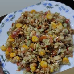 Peanut Corn Chaat A picture of Peanut Corn Chaat.