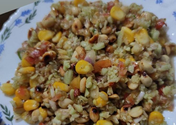 Peanut Corn Chaat Recipe