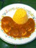Camarones en salsa brava