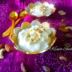 A picture of Dry fruits shrikhand.