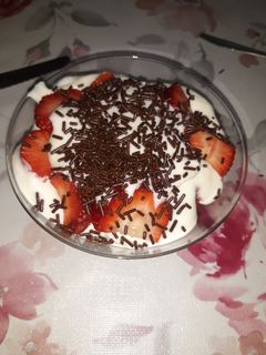 Una foto de Fresas con nata!!
