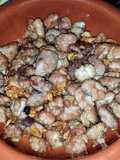 Lechecillas friticas con ajos. Bychusmi