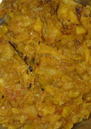 A picture of Cabbage curry.