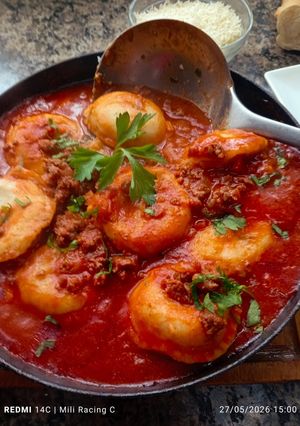 Una foto de Sorrentinos Caseros de Ricota y Espinaca y Pollo