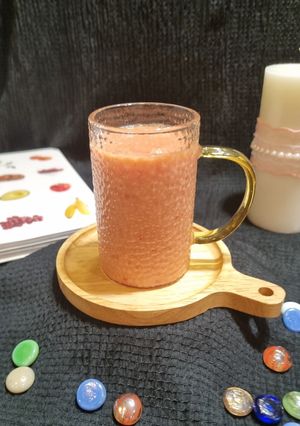 عکسی از دستور اسموتی (نرم نوش) هندوانه و شلیل