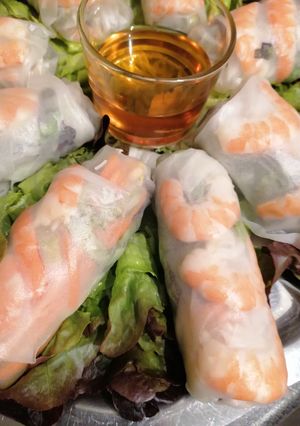 Une photo de Rouleaux de printemps aux crevettes