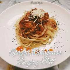Spaghetti bolognese(daging kw)-レシピのメイン写真