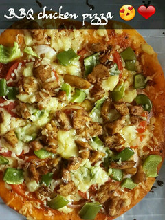 A picture of BBQ Chicken Pizza from Scratch.