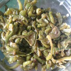 A picture of Tindora fry (kudrum).