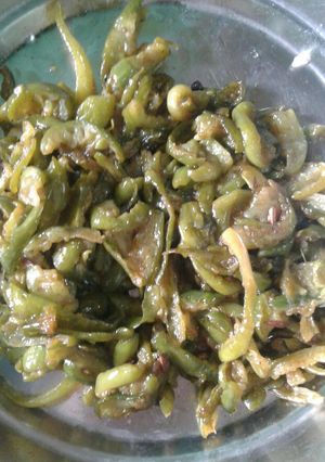 A picture of Tindora fry (kudrum).