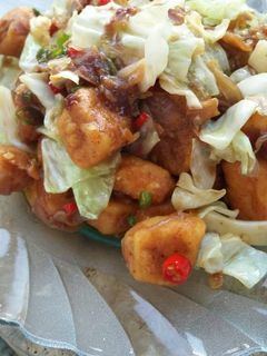 Foto resep Tumis Kubis Tahu Saus Tiram