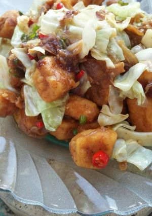 Foto resep Tumis Kubis Tahu Saus Tiram