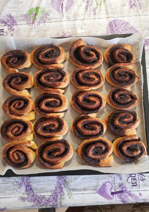 Kakaós csiga recept fotója
