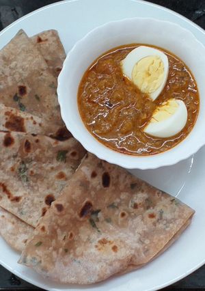A picture of Gotu Kola Leaves Chapati.