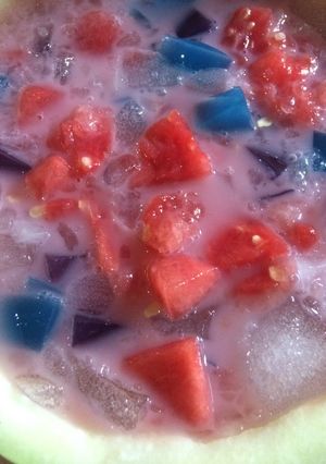 Foto resep Es Buah Semangka Jelly