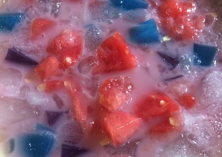 Cara Gampang Membuat Es Buah Semangka Jelly yang Enak