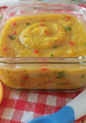 Foto resep Bubur Daging Labu Kuning