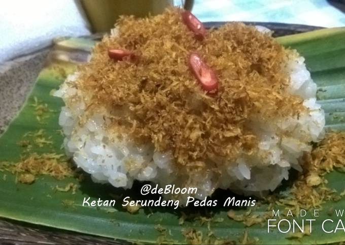 Wajib coba! Cara termudah memasak 117. Ketan Serundeng Pedas Manis yang lezat