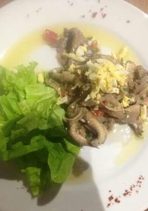 Una foto de Lengua a la vinagreta