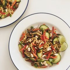 A picture of Udon Noodles Fusion Salad.