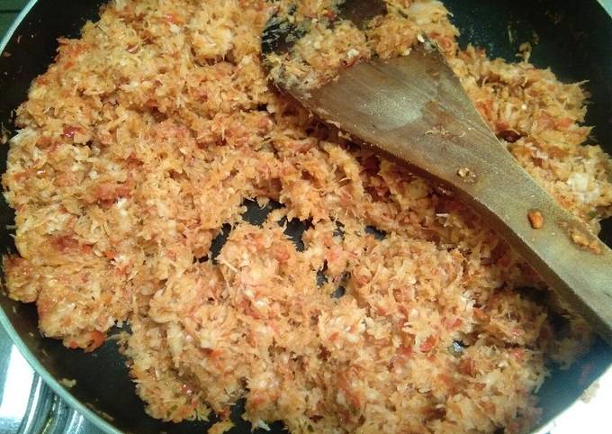 Cara Gampang Membuat Bumbu kelapa urab sayur, Sempurna