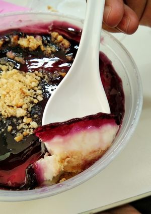 Foto resep Blueberry Cheese Dessert Bowl