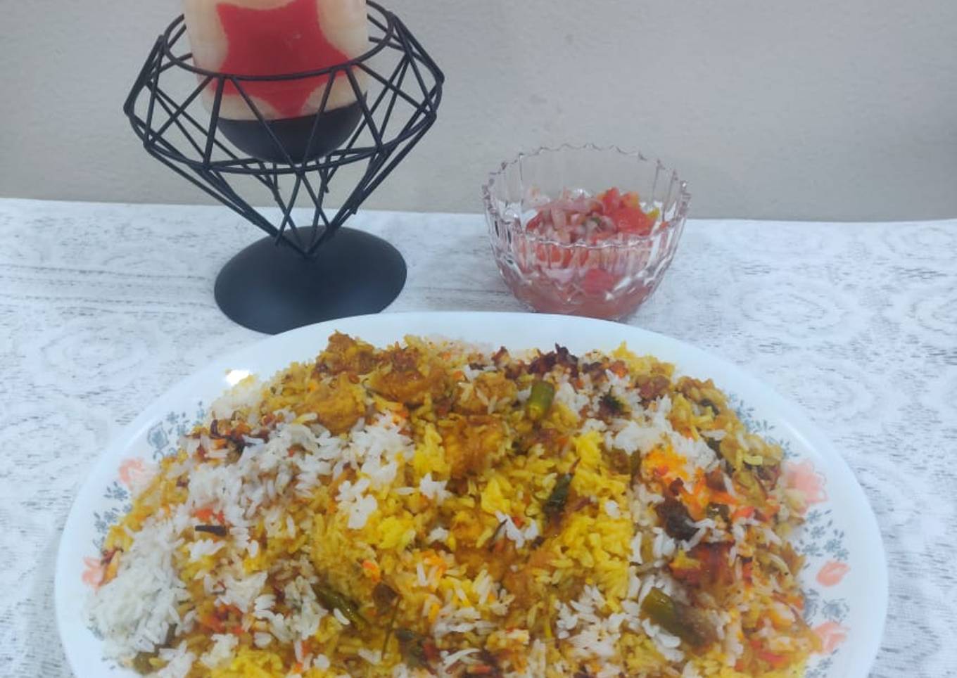 Prawns biryani