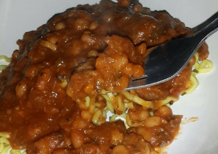 Simple Way to Prepare Ultimate Pilchards and Baked Beans