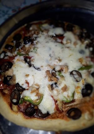 صورة لوصفة بيتزا 🍕