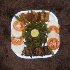 A picture of Bhindi(okra) fry.