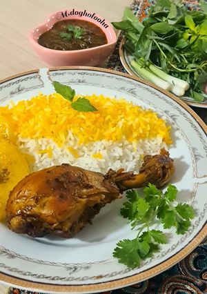 عکسی از دستور 🍀مرغ گشنیزی🍀