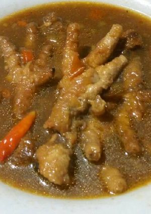 Foto resep Ceker tauco pedas