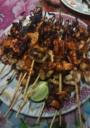 Foto resep Sate seafood bakar