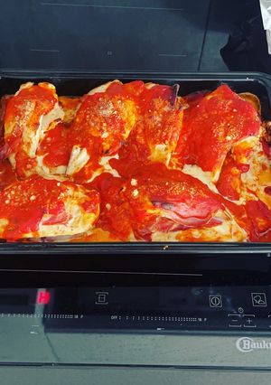 Une photo de Les escalopes de poulet au jambon Serrano