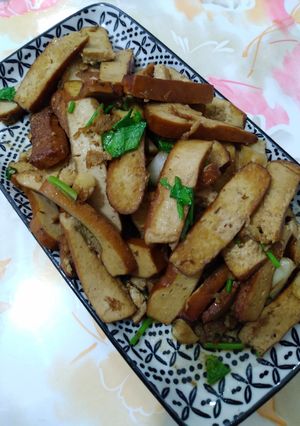 五香煸豆干片 的食譜成品照片
