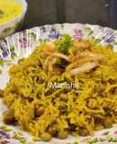Maharashtrian Style Fresh Green Pigeon Peas Pulav (तुरीचा भात)