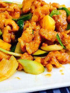 Hình của món Thịt heo chua ngọt.