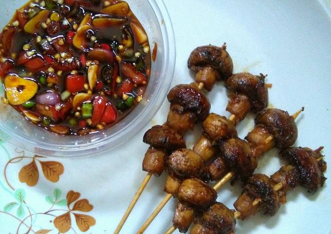 Langkah Mudah Membuat Resep Sate jamur kancing