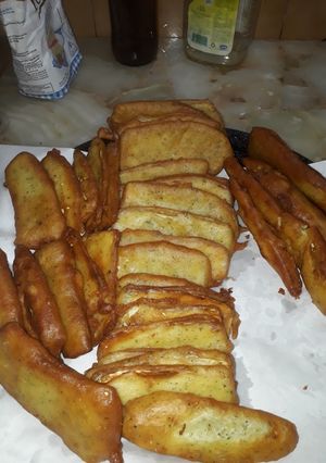 Una foto de Escalope de zucchini y de papas