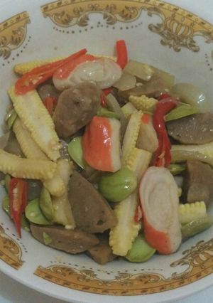 Foto resep Tumis jagung muda campur campur