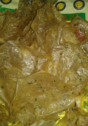 A picture of Homemade aloo papad.