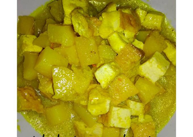 Anti Ribet, Buat Tahu Kentang Masak Santan Yang Mudah